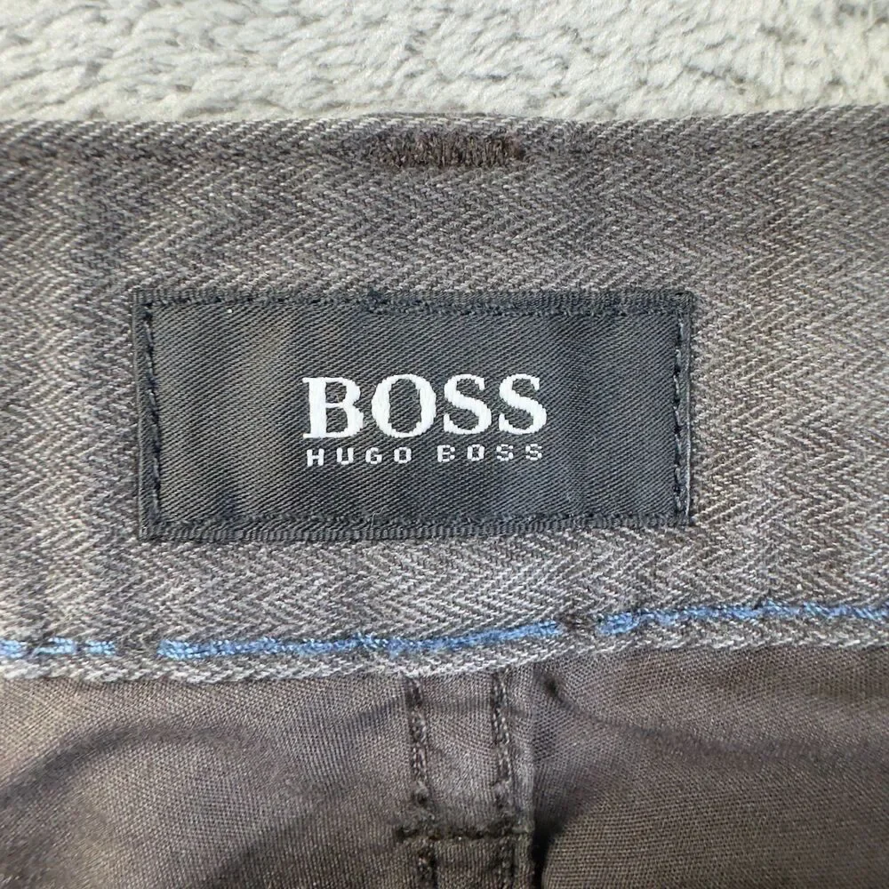 Hugo Boss Jeans Mens 36x34 Gray Vintage Wash Casual Everyday Straight Pants